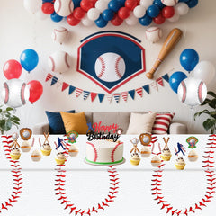Oigco outdoor-ready tablecloth ideal for picnics and game days.