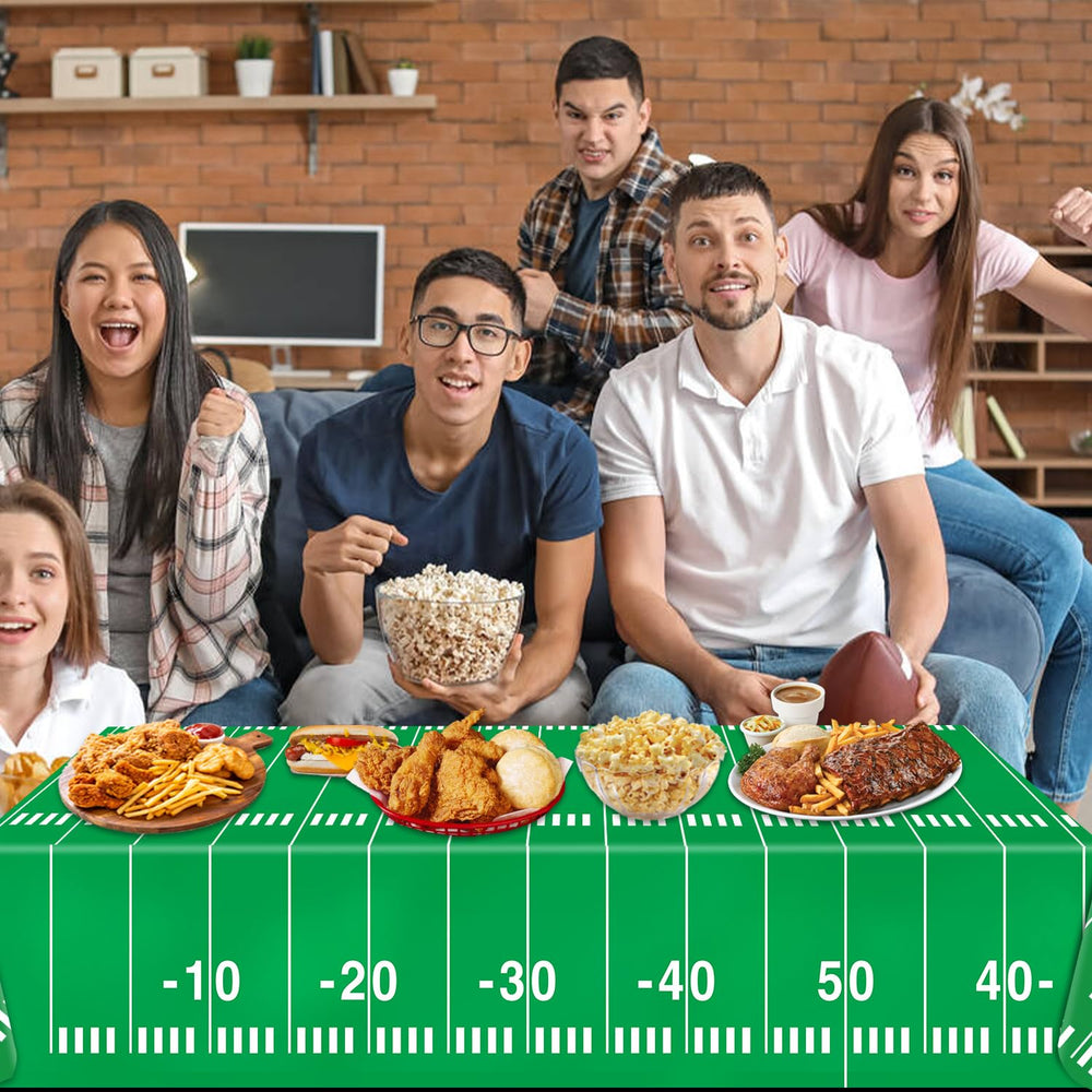 Oigco fade resistant and foldable football tablecloth for easy storage