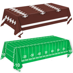 Oigco football field tablecloth design brightens gameday tables with easy cleanup