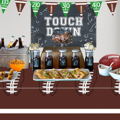 Oigco football tablecloth can be used as wall backdrops or door decor