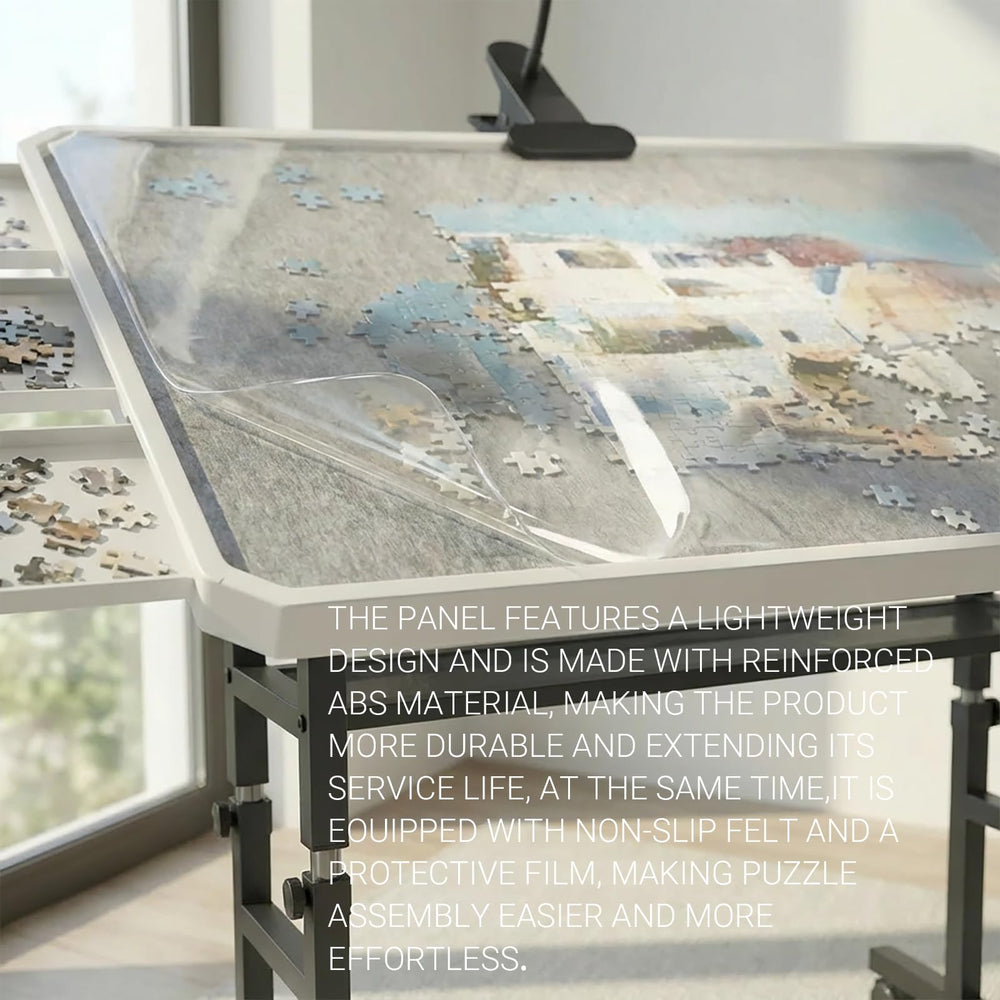 OIRBOEUS puzzle table protective cover guards against dust and moisture.