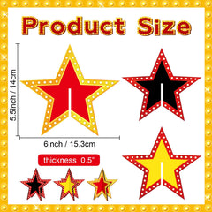 Oitnlaughter 3D star table sign adds depth and a red carpet vibe to any party.