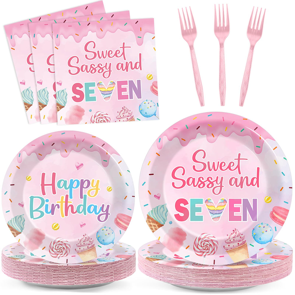 Oitnlaughter 9-inch donut plates for kids' party serving.