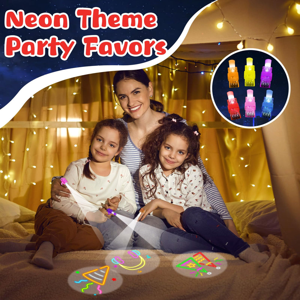 Oitnlaughter neon finger light eight designs for party variety.