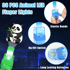 Oitnlaughter finger light with stretchable rubber strap for secure wear during games