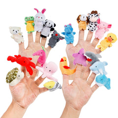 Oiuros hippo finger puppet for imaginative storytelling and gentle play