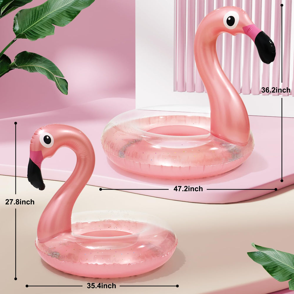 Oiuros flamingo pool float large with roomy interior for adults and kids