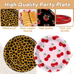 OjustBeOk leopard-pattern plates on a stylish table setting.
