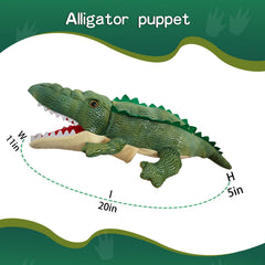 Okegztoa alligator hand puppet scales close-up ideal for role-play