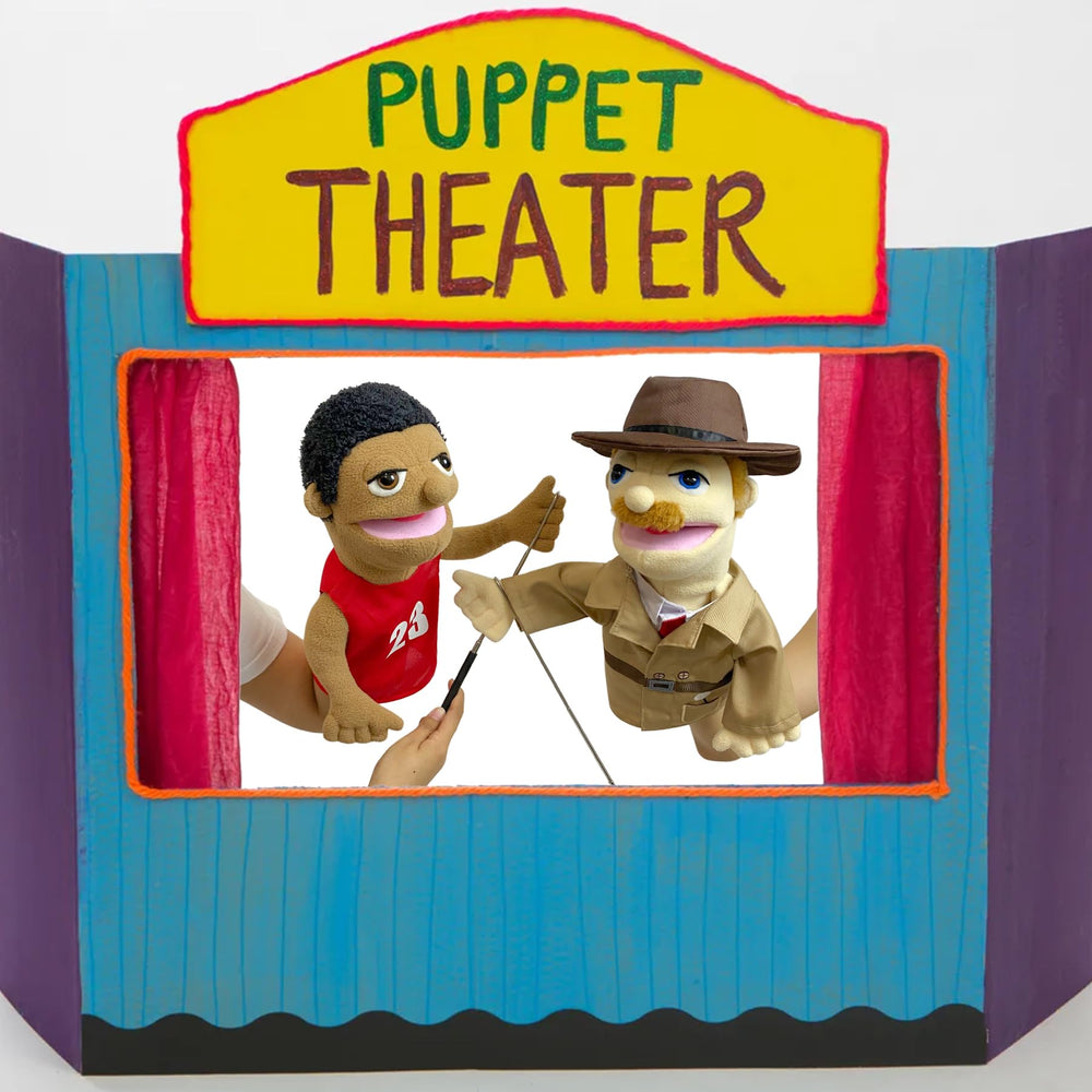 okegztoa detective character puppet ideal for mystery role-play