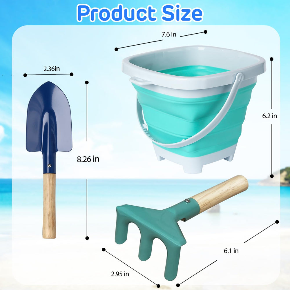 OKGD metal shovel with hardwood handle for safe digging near the water