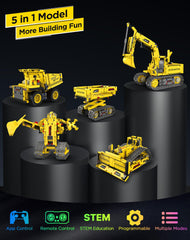 okk STEM robot excavator model for hands-on construction