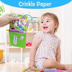 OKOOKO soft baby books insects theme supports color and shape recognition during quiet play.