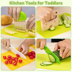 OLANRUN kids knife set Montessori-learning encourages hands-on STEM in the kitchen