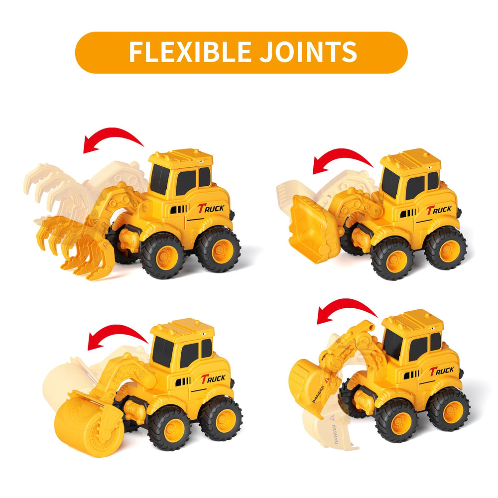 Olbyefly road roller toy with anti slip tires for smooth rolling