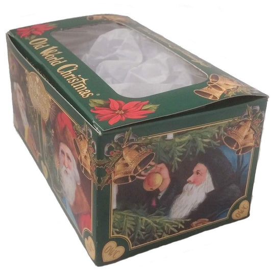 Old World Christmas Dominos ornament with white tiles and colorful pips for festive dΓ©cor