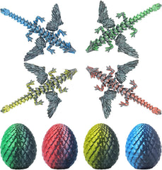 Olee Odee dragon eggs 4pc set with four mystery insides for play and collection