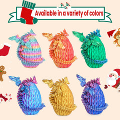 Olee Odee dragon egg gold, 7.1 inch egg with dragon companion.