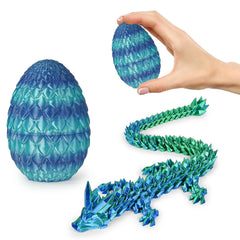 Olee Odee dragon egg in sky blue ombre adds magical desk decor