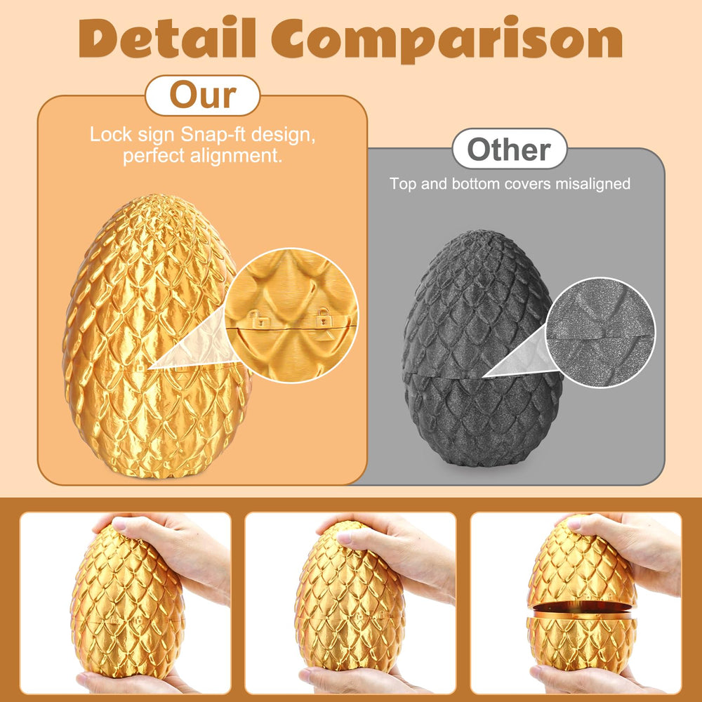 Olee Odee kids gift dragon egg in gold, playful surprise