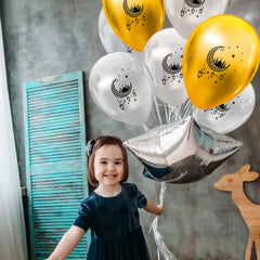 OLEEK ramadan balloons are 100% latex, safe for kids.