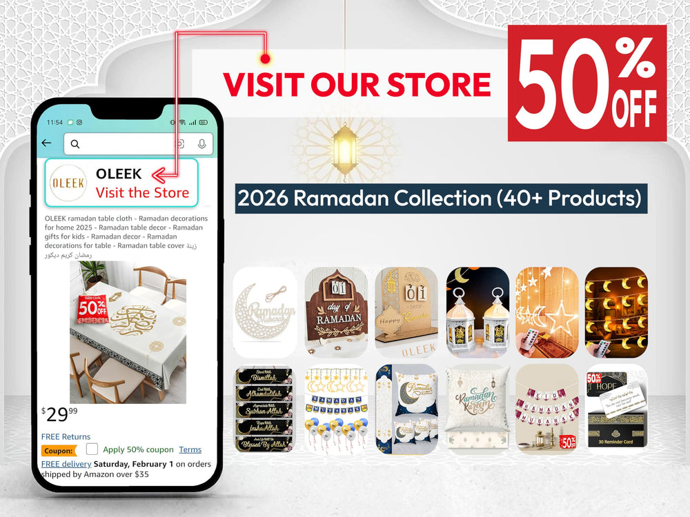 OLEEK ramadan table decorations enhance dining spaces.