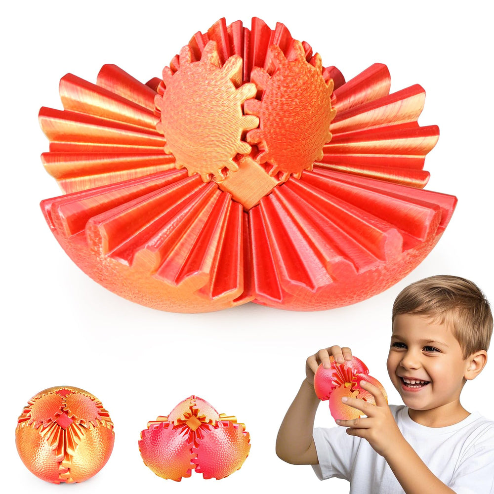 Olee Odee Gear Sphere with textured surface for improved grip and tactile engagement.
