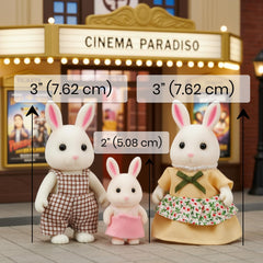 OLEOCA Cloverlane Fifi bunny, a tiny 2-inch companion for cozy dollhouse moments.