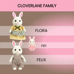 OLEOCA Cloverlane parents stand about 3 inches tall for realistic scale in dollhouses.