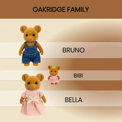 OLEOCA Oakridge removable outfits close-up showing easy dress changes.