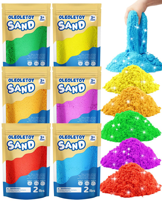 OleOletOy blue colored sand bulk β vibrant sensory play surface for creative exploration