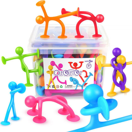 OleOletOy suction fidget toys 21-pack for classroom prizes and calm focus.