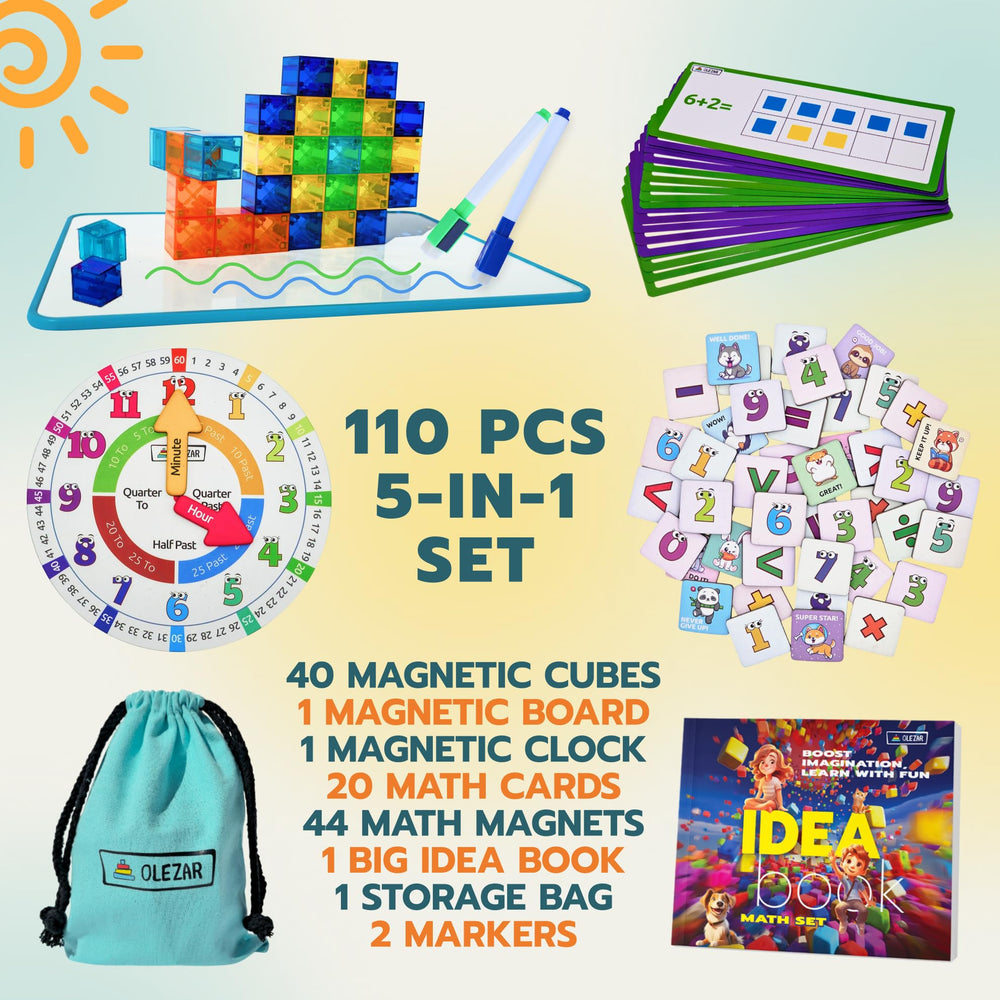 OLEZAR number magnets support basic addition and subtraction practice