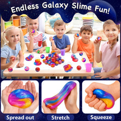 Olixmlya Galaxy Slime Ball soft texture, ideal for kids to stretch and play