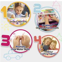 Olly Kids Arts and Crafts Gift Box is ideal for birthdays or indoor activities.