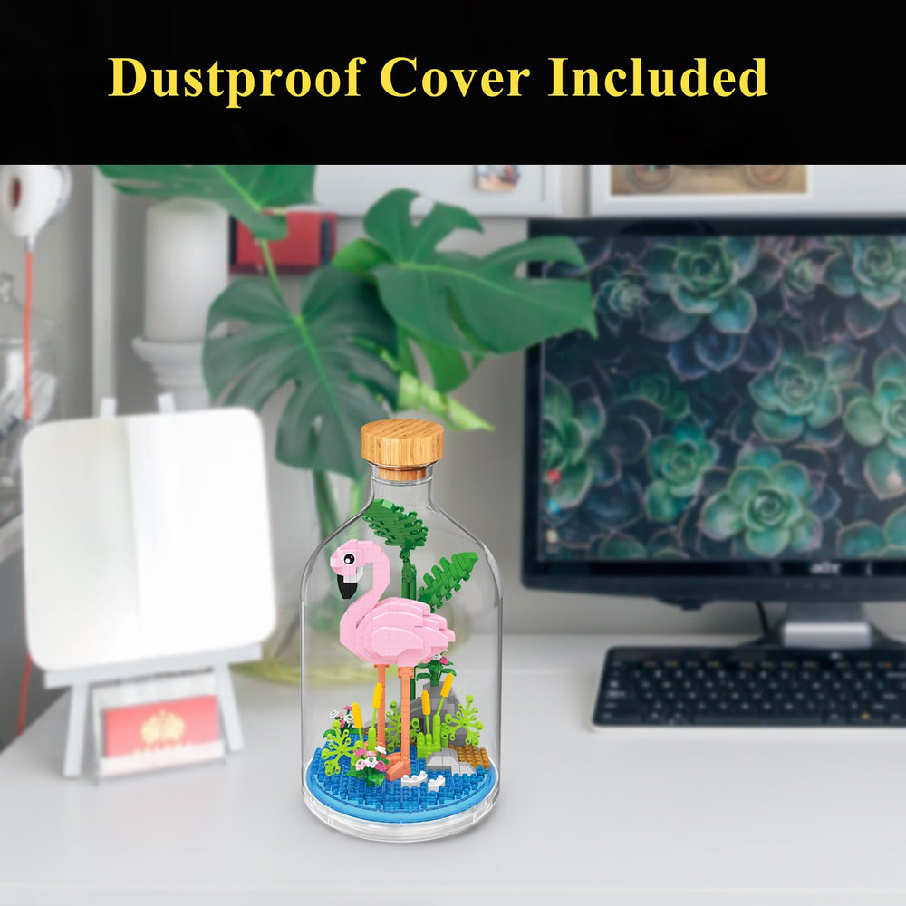 OLTLYUNH flamingo home decor blocks brighten any room with playful charm