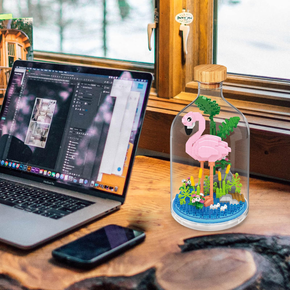 OLTLYUNH flamingo mini figure blocks – easy assembly with clear instructions