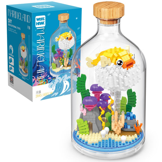 OLTLYUNH pufferfish toy building set ready for creative play and display