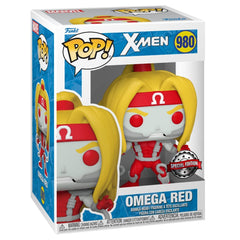 Exclusive edition packaging art for the Omega Red figure.