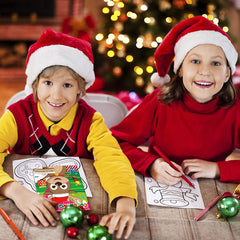Omgouue 32pc Christmas coloring books inside pages ready for little artists.