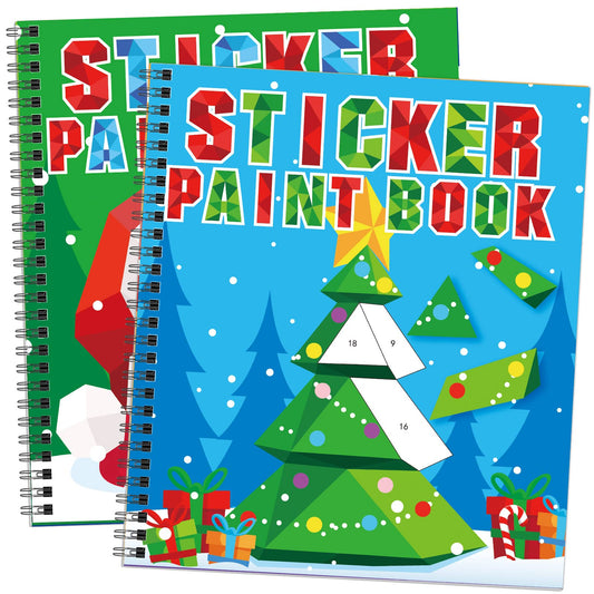 Omgouue Christmas sticker paint book elf design for quiet, focused play