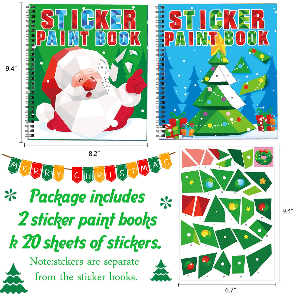 Omgouue snowman sticker paint book scene supports mess-free crafts