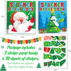 Omgouue snowman sticker paint book scene supports mess-free crafts