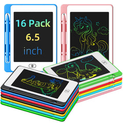 OMXDG 16-pack LCD doodle boards in bright colors for creative play