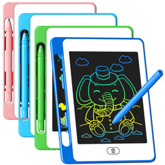 OMXDG four-pack pink LCD writing tablet for kids' mess-free doodling