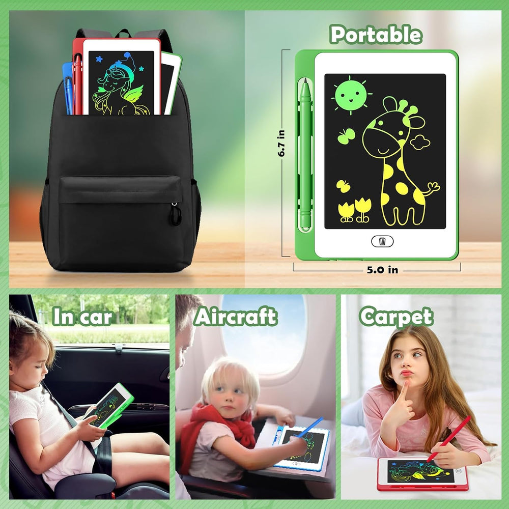 OMXDG 6.5-inch color doodle board, side view for easy visibility.