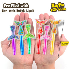ONBKYGF Mermaid Tail Bubble Wands ideal as classroom rewards.