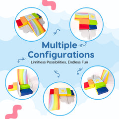 Once Upon a Cloud foam climbing blocks rainbow slide for smooth transitions
