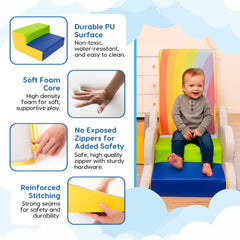 Once Upon a Cloud foam climbing blocks sun cube bright focal point for play