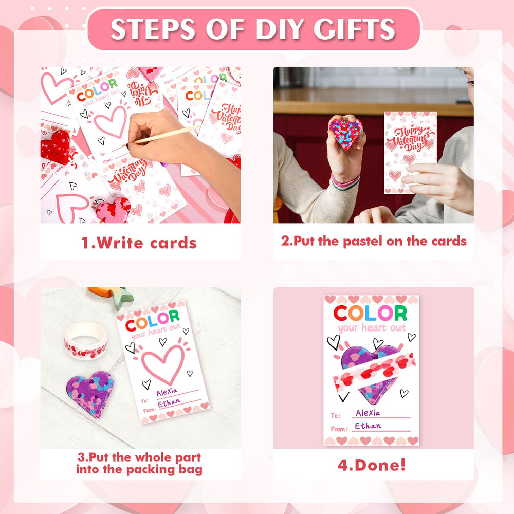 ONEHAUS classroom valentines exchange cards encourage sharing and social skills